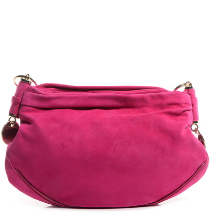 Saint Laurent Suede Chain Hobo Fuchsia 1 of 7