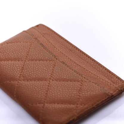 Chanel Caviar Quilted Card Holder Brown 13 of 13