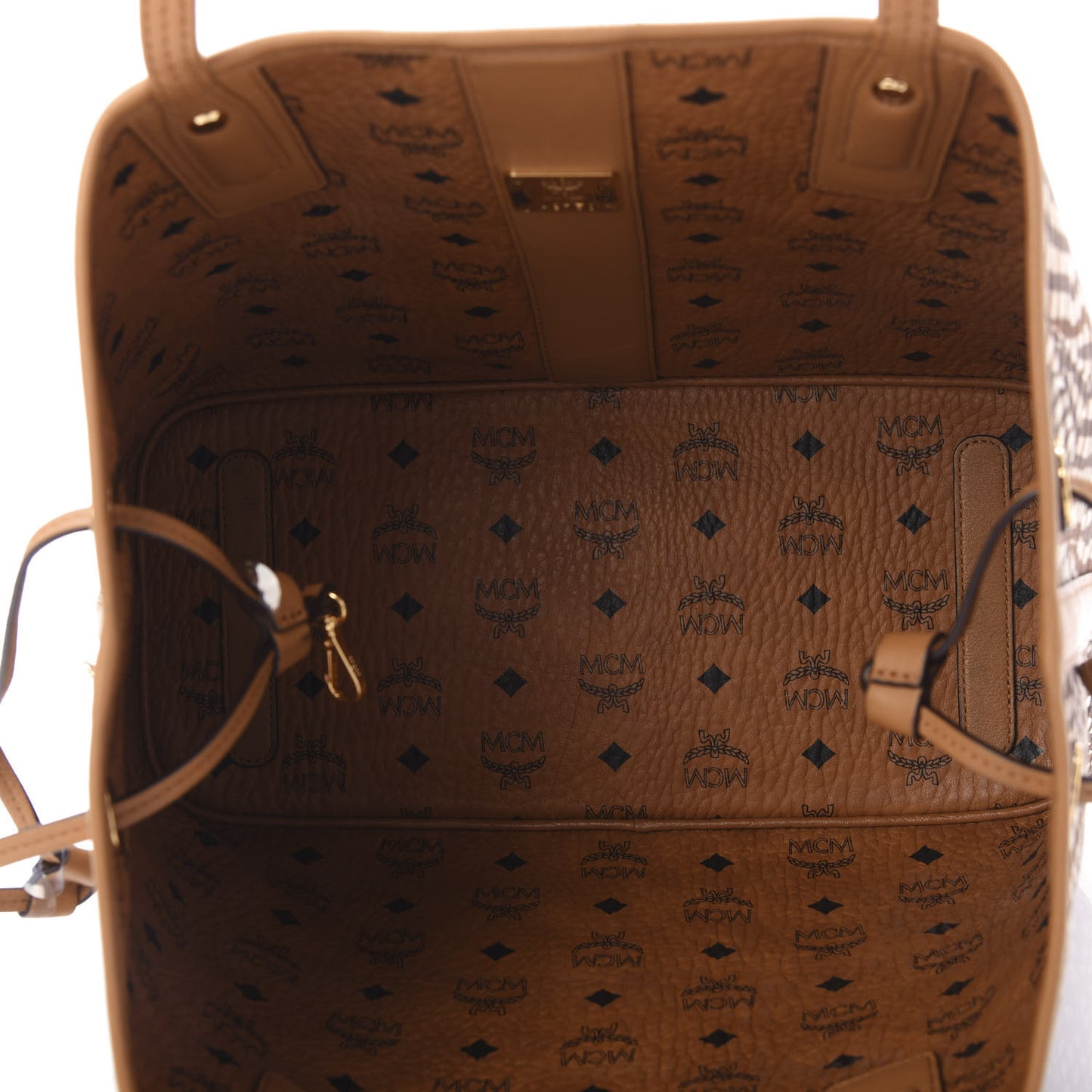 Visetos Medium Liz Reversible Shopper Tote Cognac