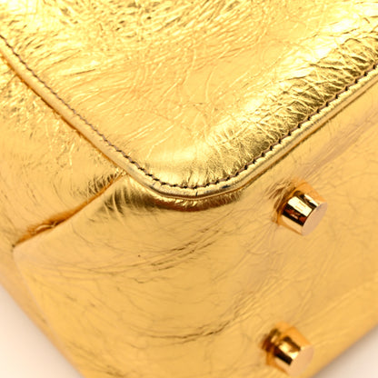 Khaite Metallic Calfskin Small Maeve Bag Gold 14 of 15