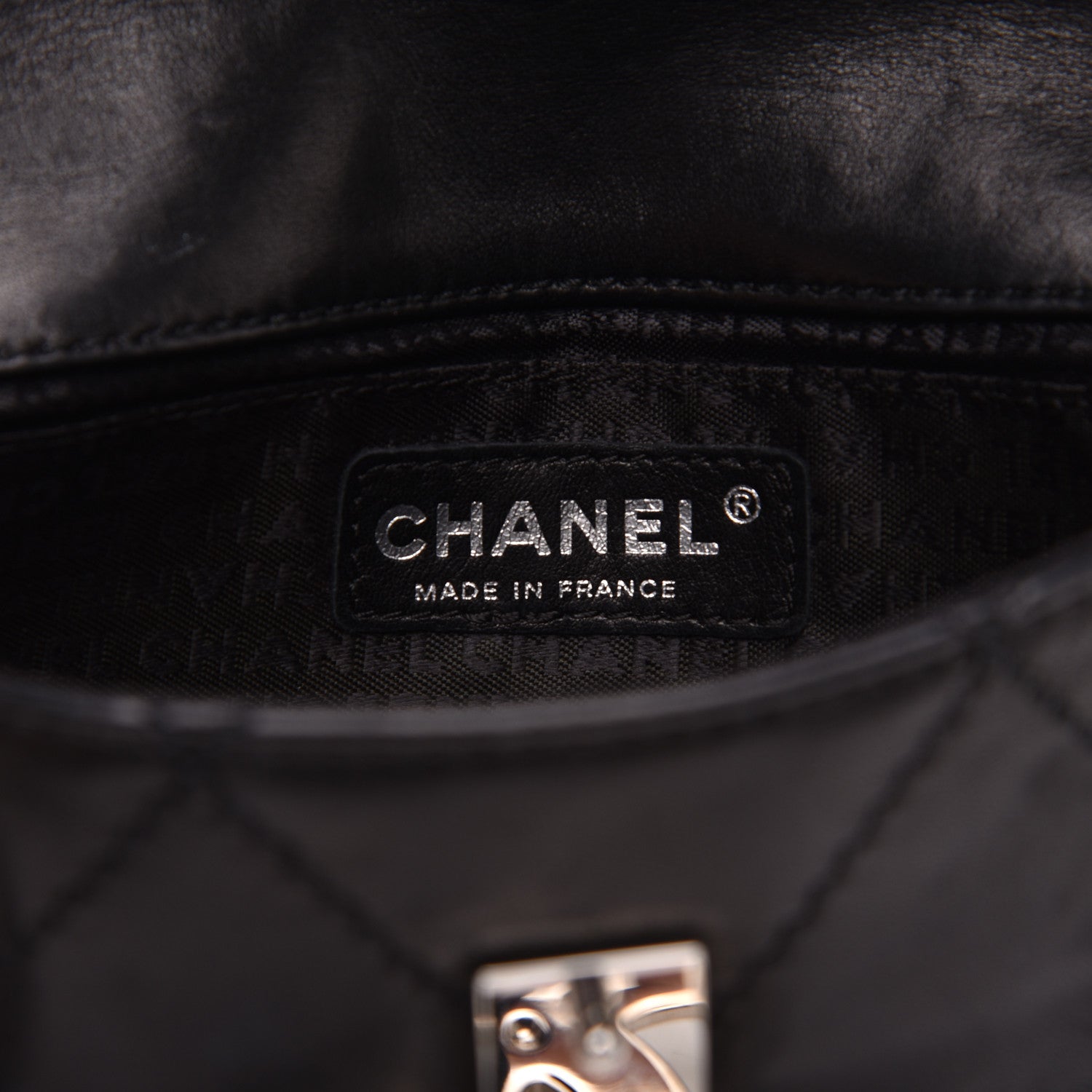 Chanel Lambskin Diamond Stitched Mini Flap Black 8 of 11