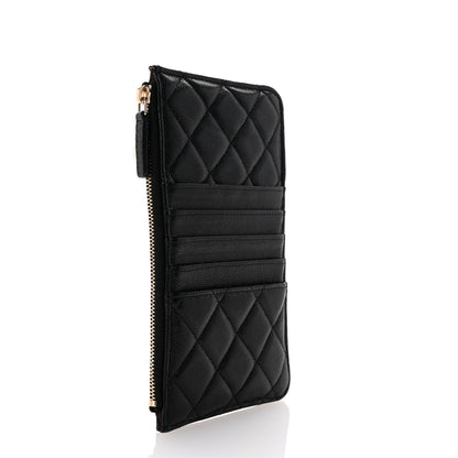 Chanel Caviar Quilted Classic iPhone Pouch Black 3 of 7