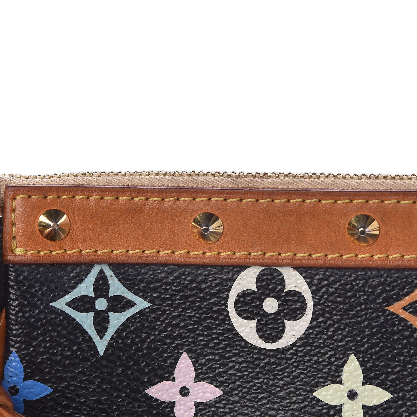 Monogram Multicolor Pochette Accessories Black