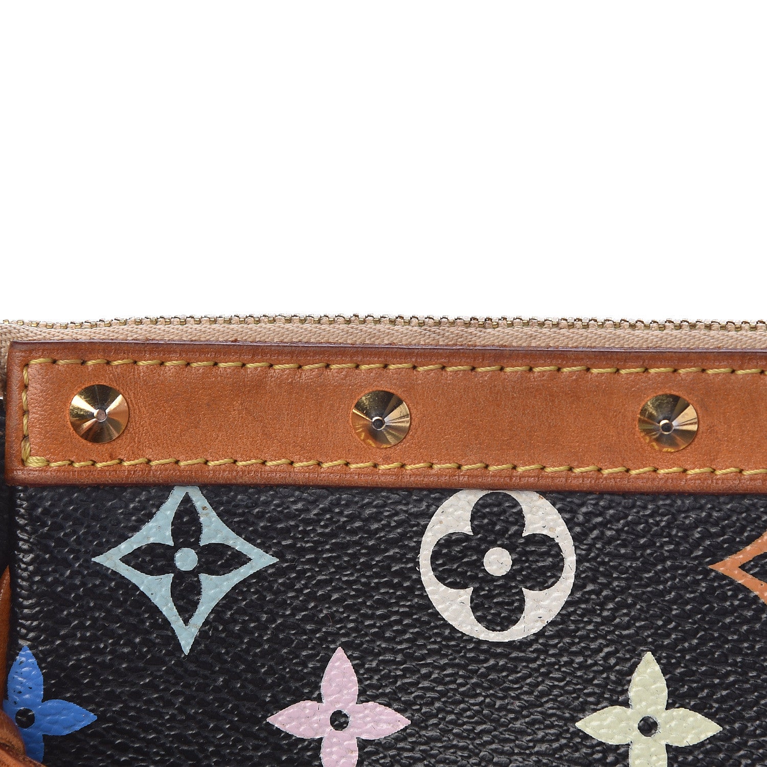 Louis Vuitton Monogram Multicolor Pochette Accessories Black 15 of 16