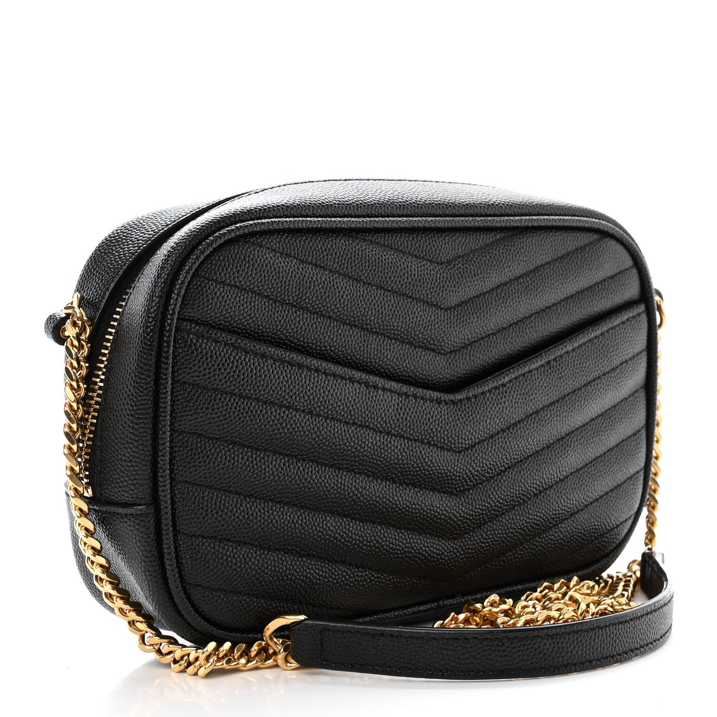 Grain De Poudre Matelasse Monogram Mini Lou Camera Bag Black