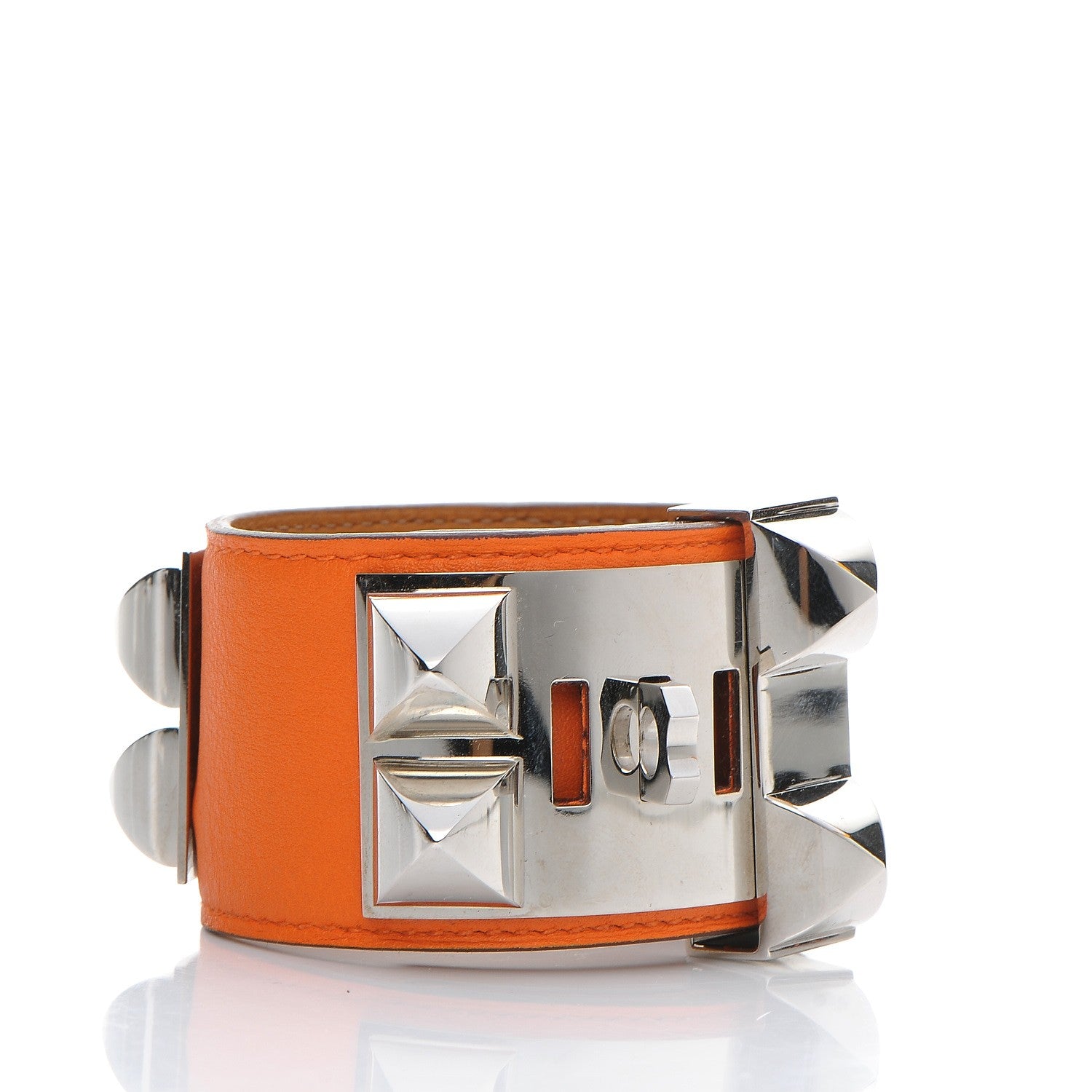 Hermes Swift Collier De Chien CDC Bracelet S Orange 4 of 7