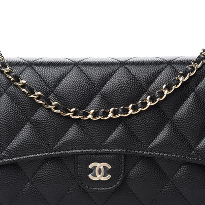 Chanel Caviar Quilted Phone Holder Wallet on Removable Chain Black 11 of 12
