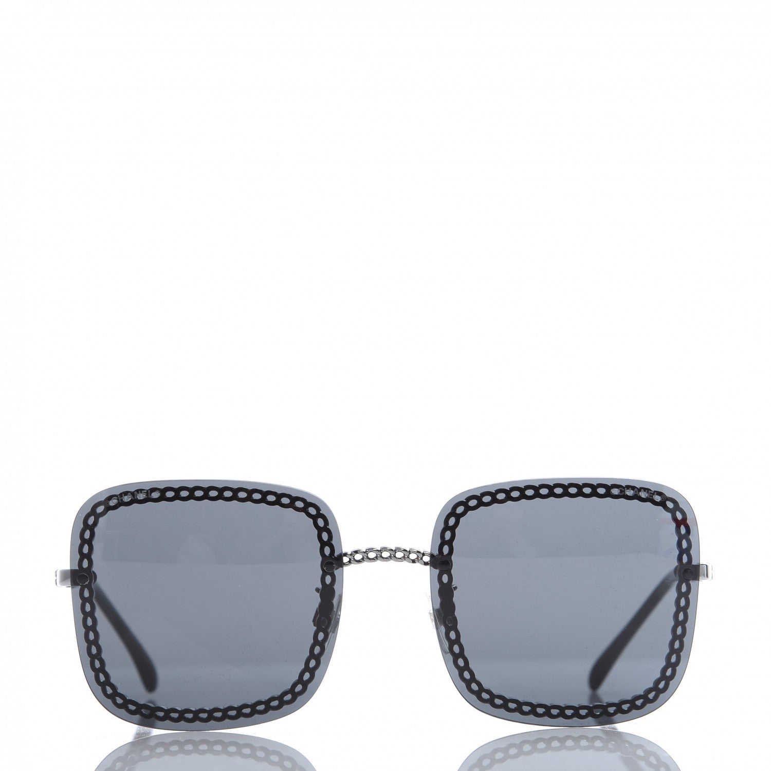 Chanel Chain Square Sunglasses 4244 Black 2 of 6