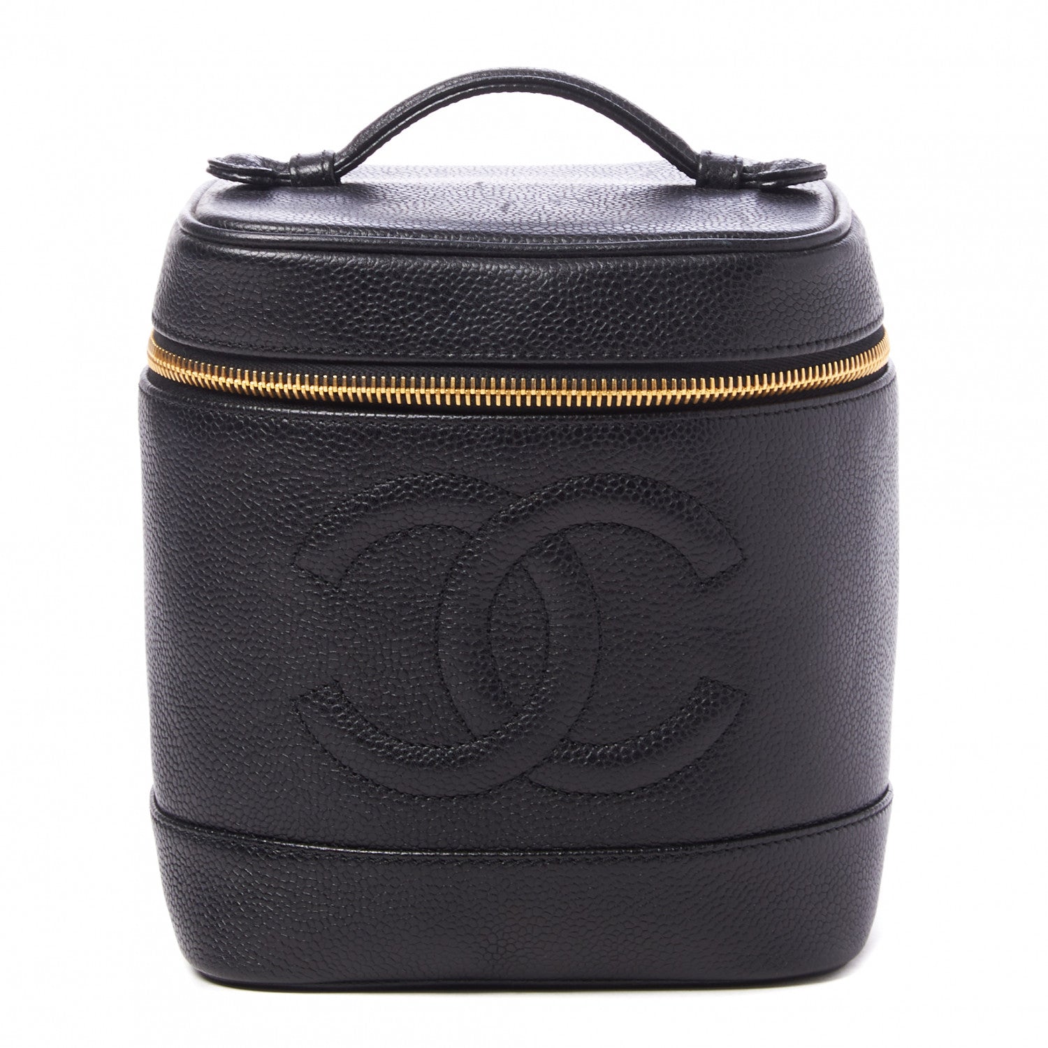 Chanel Caviar Vanity Cosmetic Case Black 1 of 11
