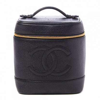 Chanel Caviar Vanity Cosmetic Case Black 1 of 11