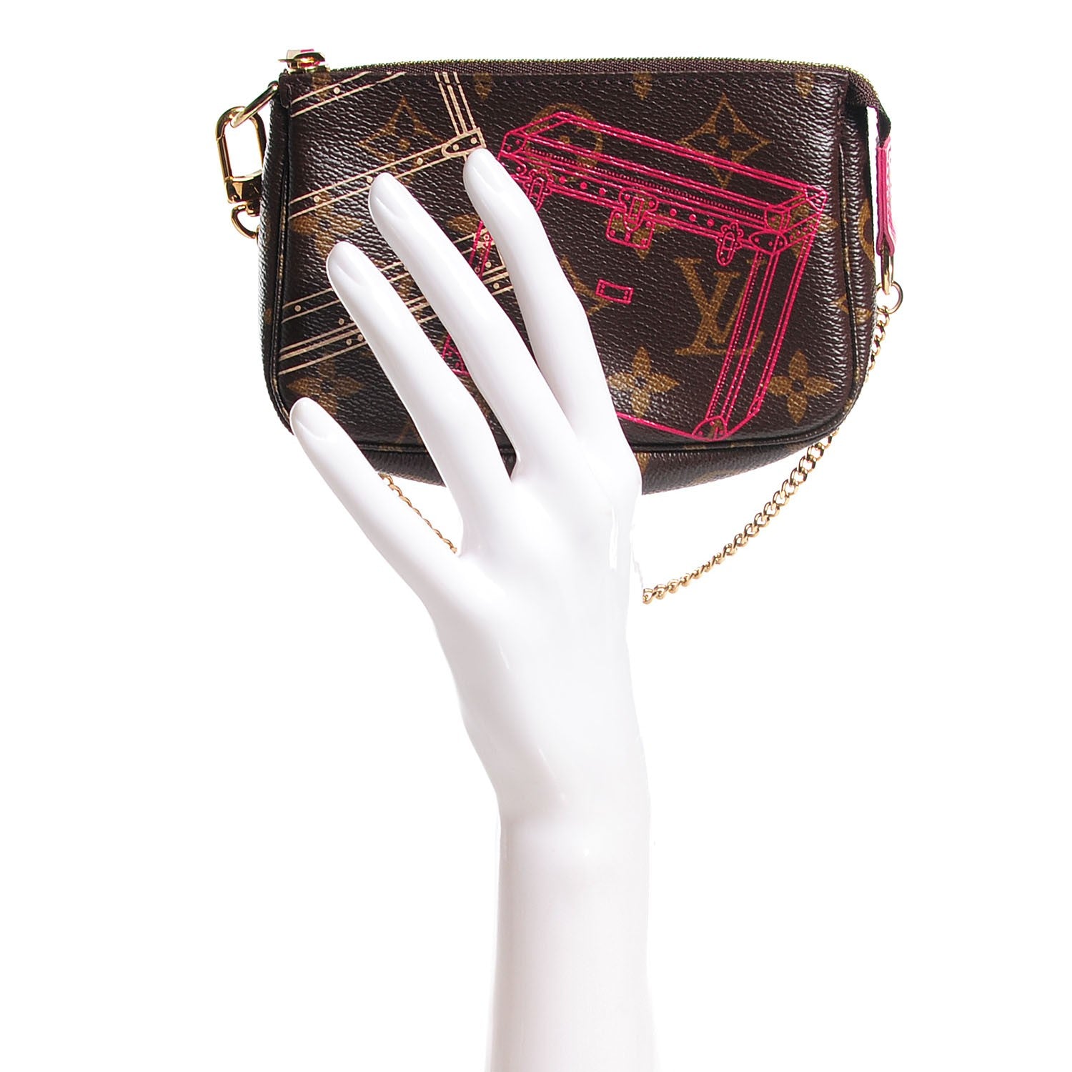 Louis Vuitton Monogram 2014 Christmas Animation Mini Pochette Accessories 2 of 7