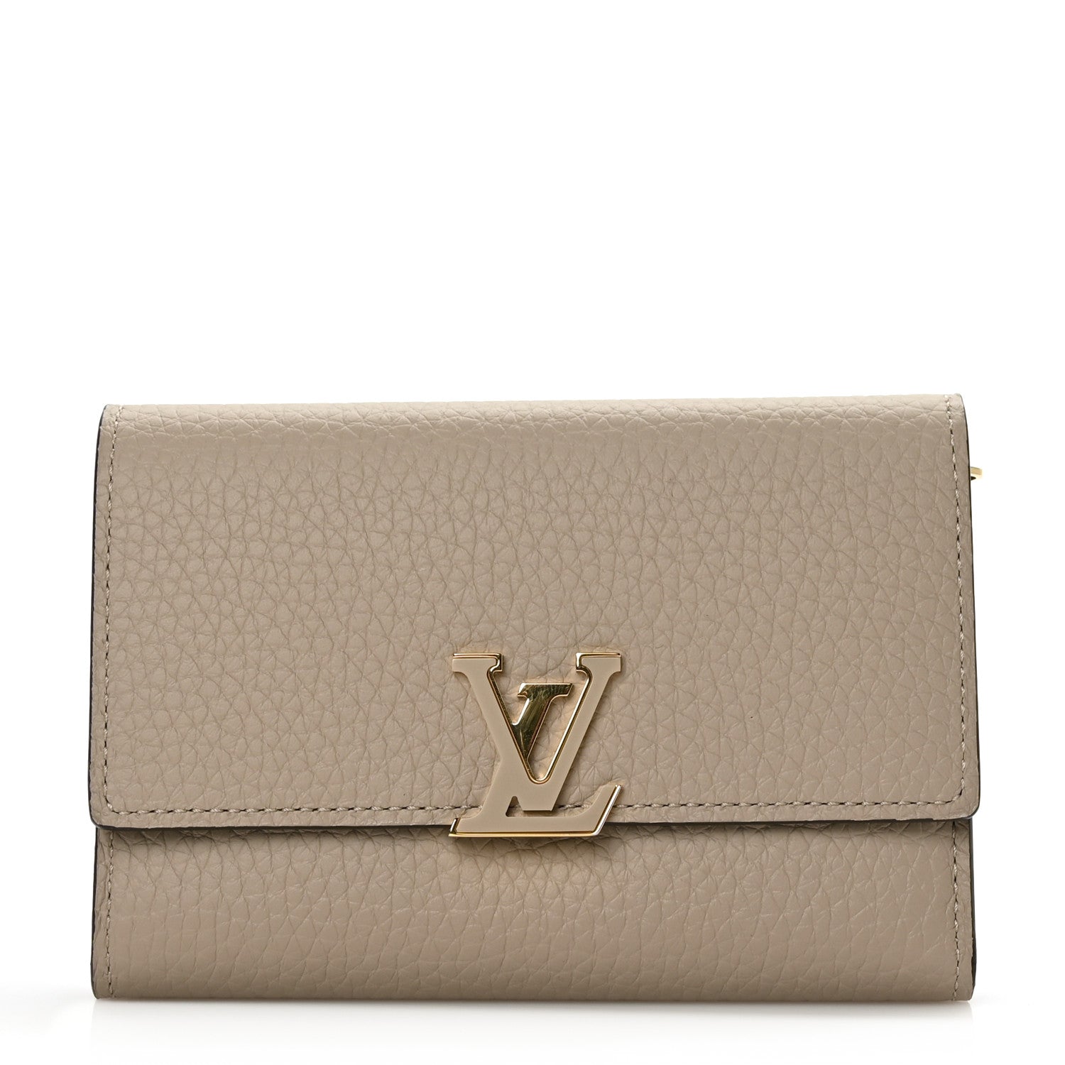 Louis Vuitton Taurillon Capucines Compact Wallet Galet 1 of 7