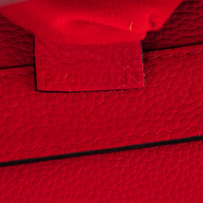 Celine Drummed Calfskin Mini Luggage Coquelicot 7 of 7