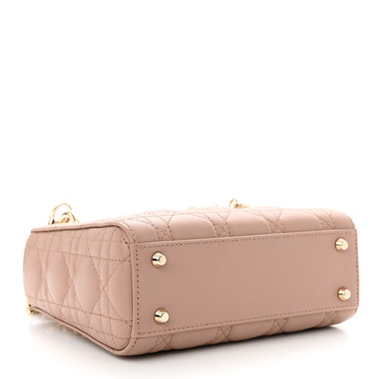 Christian Dior Lambskin Cannage Mini Lady Dior Fard 5 of 10