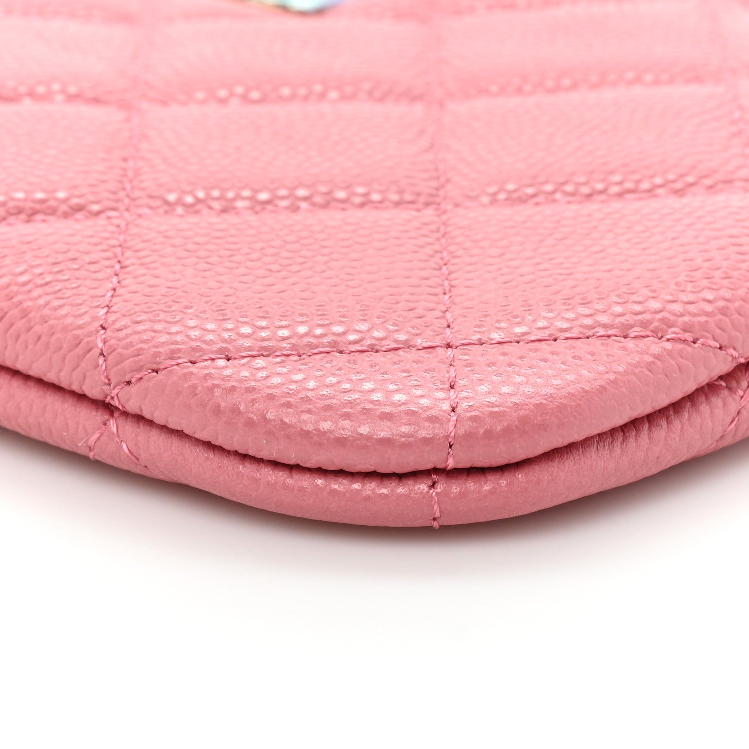 Chanel Caviar Quilted Small Cosmetic Case Pink 8 of 10