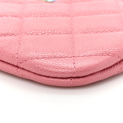 Chanel Caviar Quilted Small Cosmetic Case Pink 8 of 10
