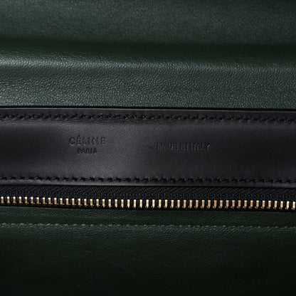 Celine Natural Calfskin Suede Medium Bi-Color Trapeze Black 6 of 27