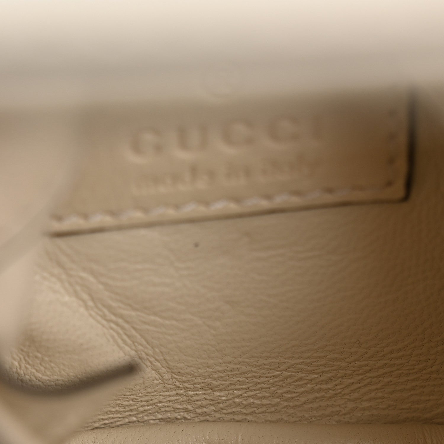 Gucci Roxy Calfskin Blondie Card Case Wallet with Strap Mystic White 5 of 11