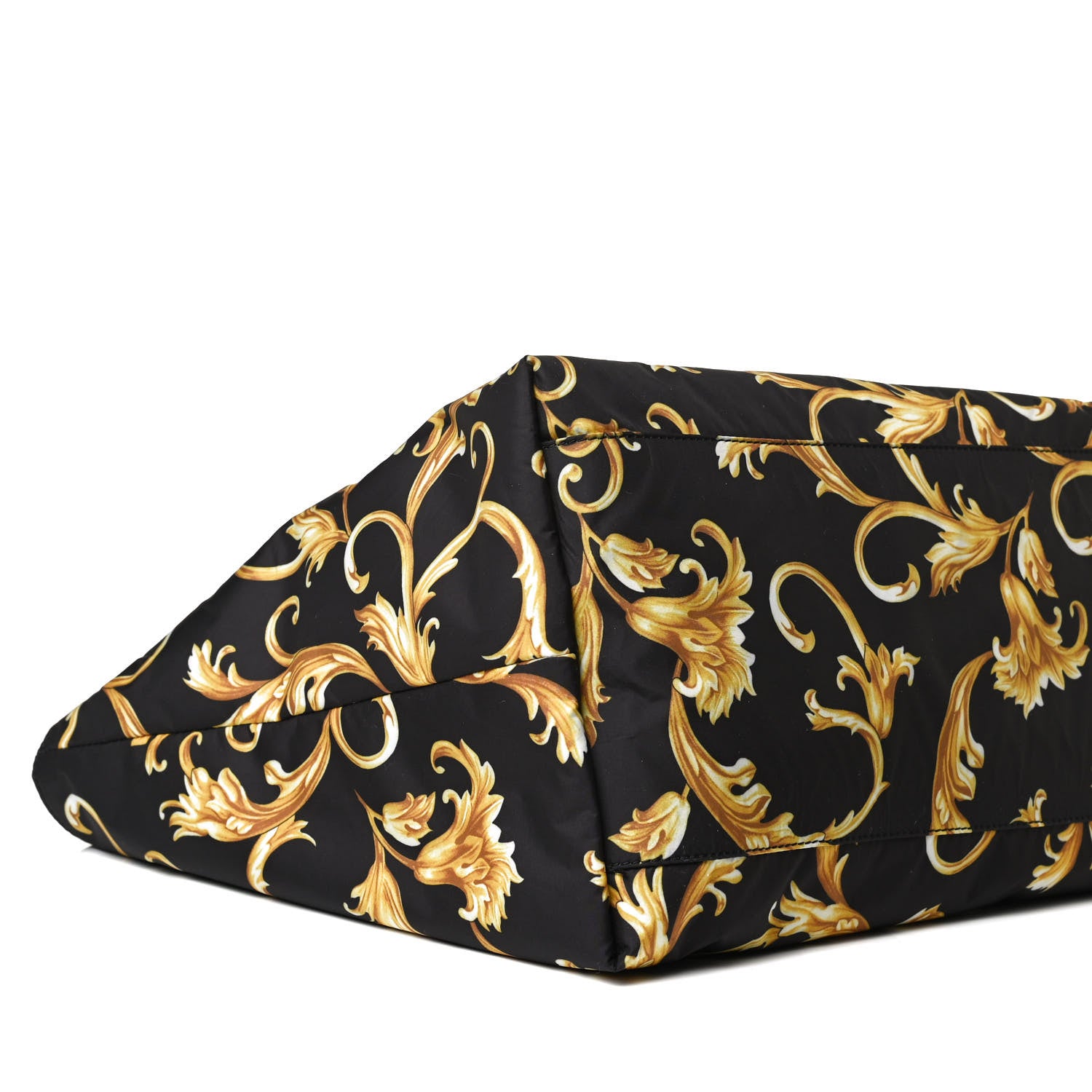 Versace Nylon Baroque Print Tote Black 12 of 16