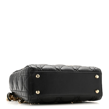 Christian Dior Lambskin Cannage Mini Lady Dior Black 4 of 11