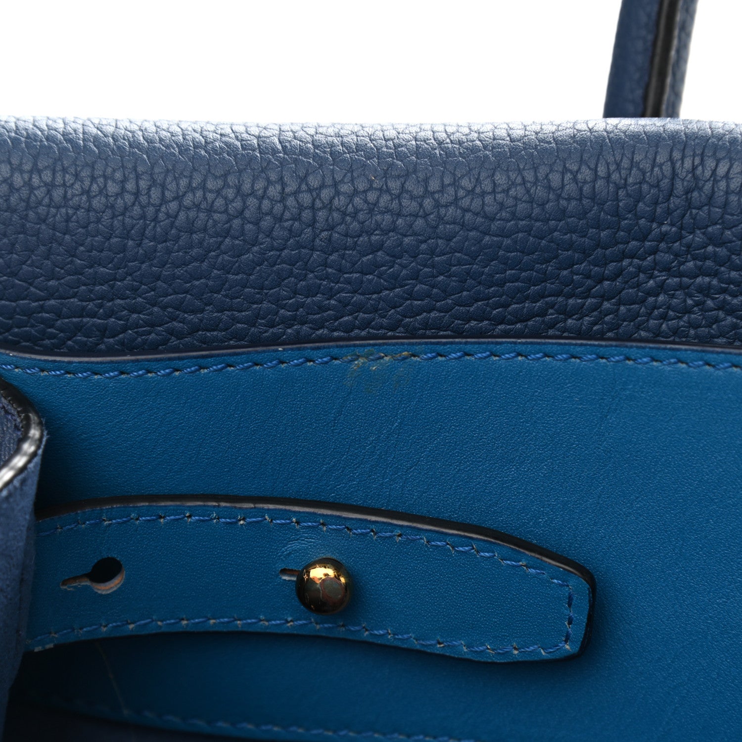 MCM Grained Calfskin Medium Milla Tote Navy 18 of 22