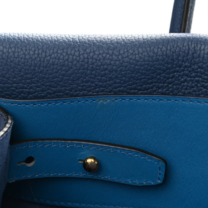 MCM Grained Calfskin Medium Milla Tote Navy 18 of 22