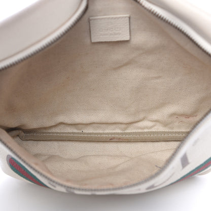Gucci Grained Calfskin Logo Belt Bag White 5 of 18