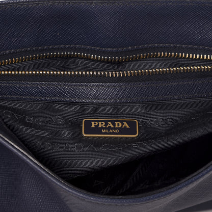 Prada Saffiano Crossbody Bag Bleuette 5 of 10