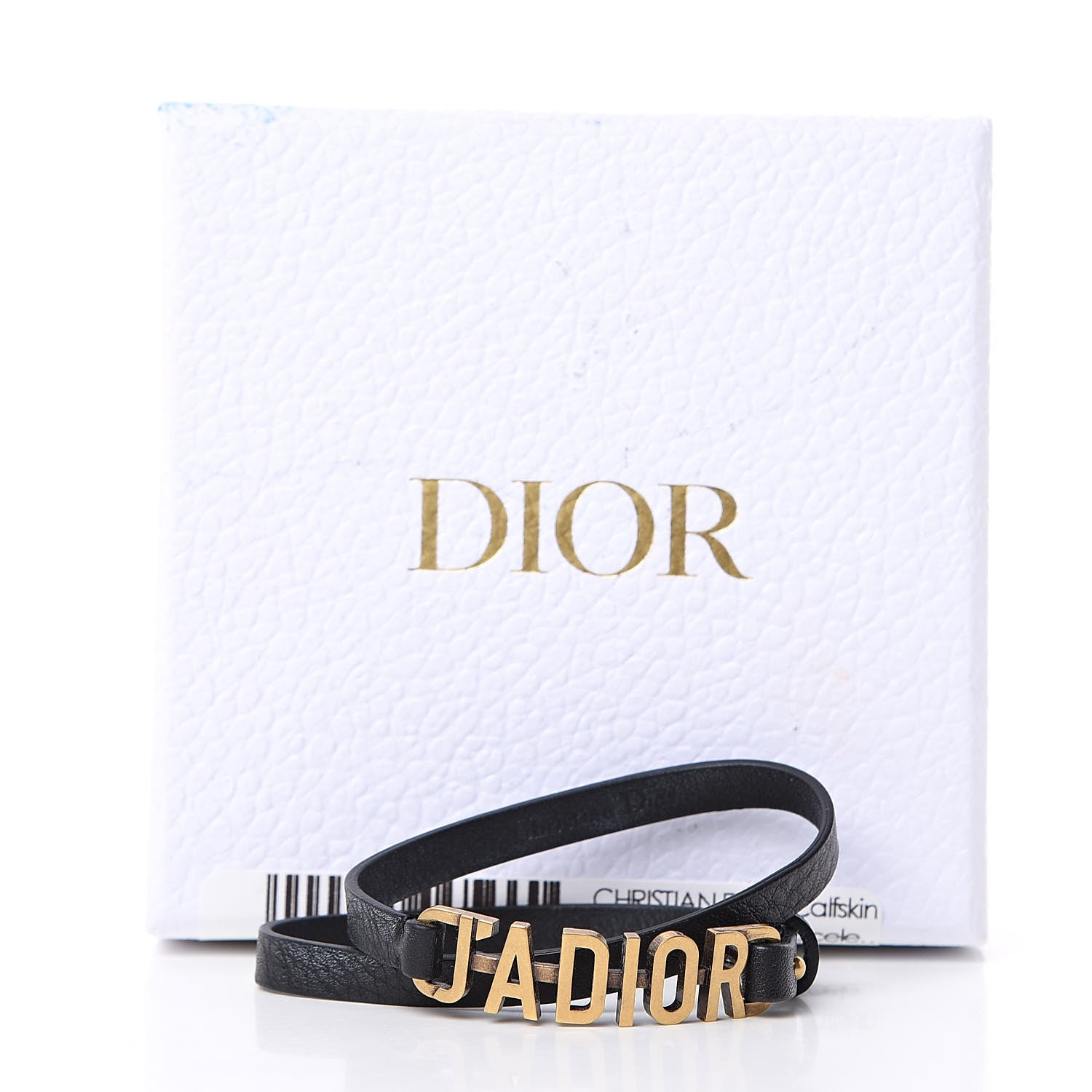 Christian Dior Calfskin J'adior Double Bracelet Black 5 of 5