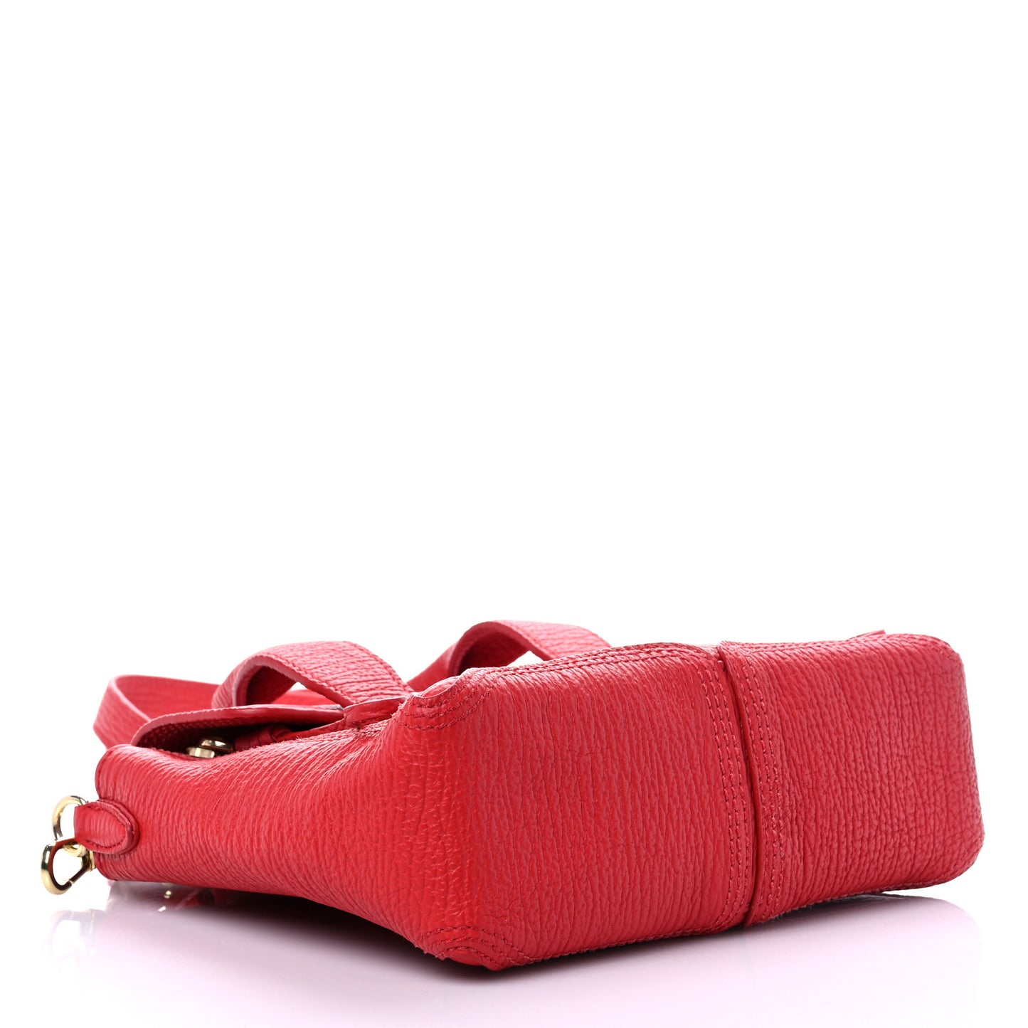 Textured Calfskin Medium Pashli Satchel Red