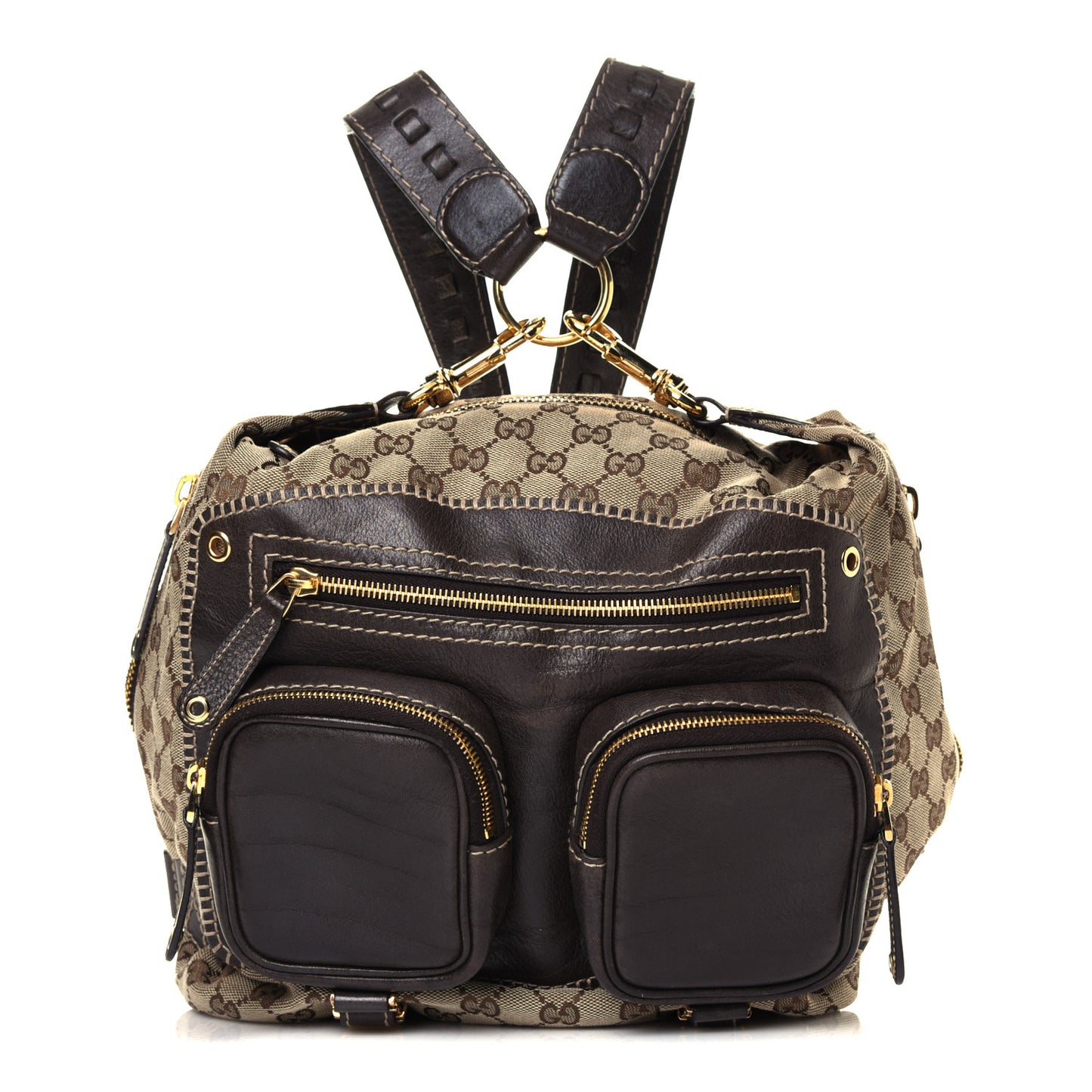 Monogram Medium Darwin Convertible Backpack Brown
