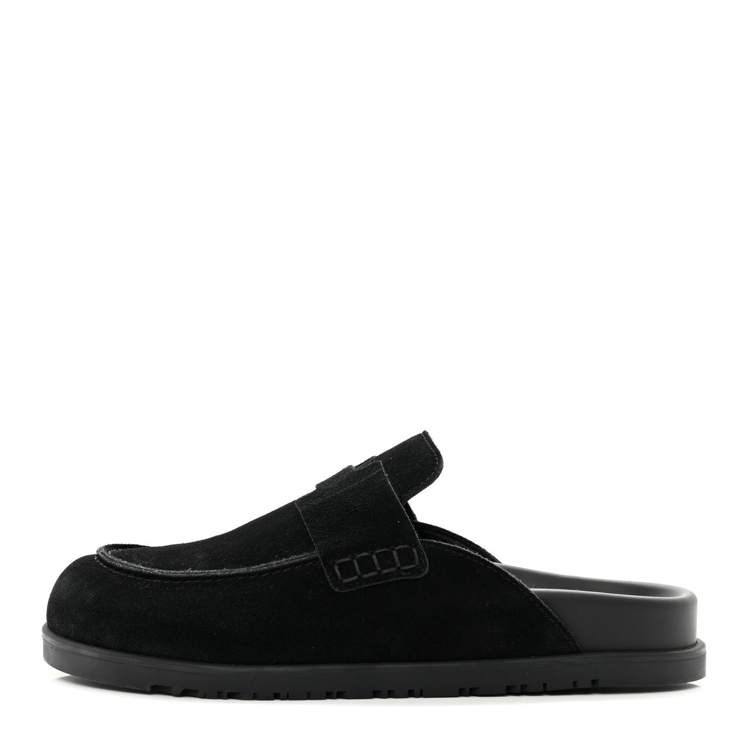 Suede Calfskin Go Mules 39 Black