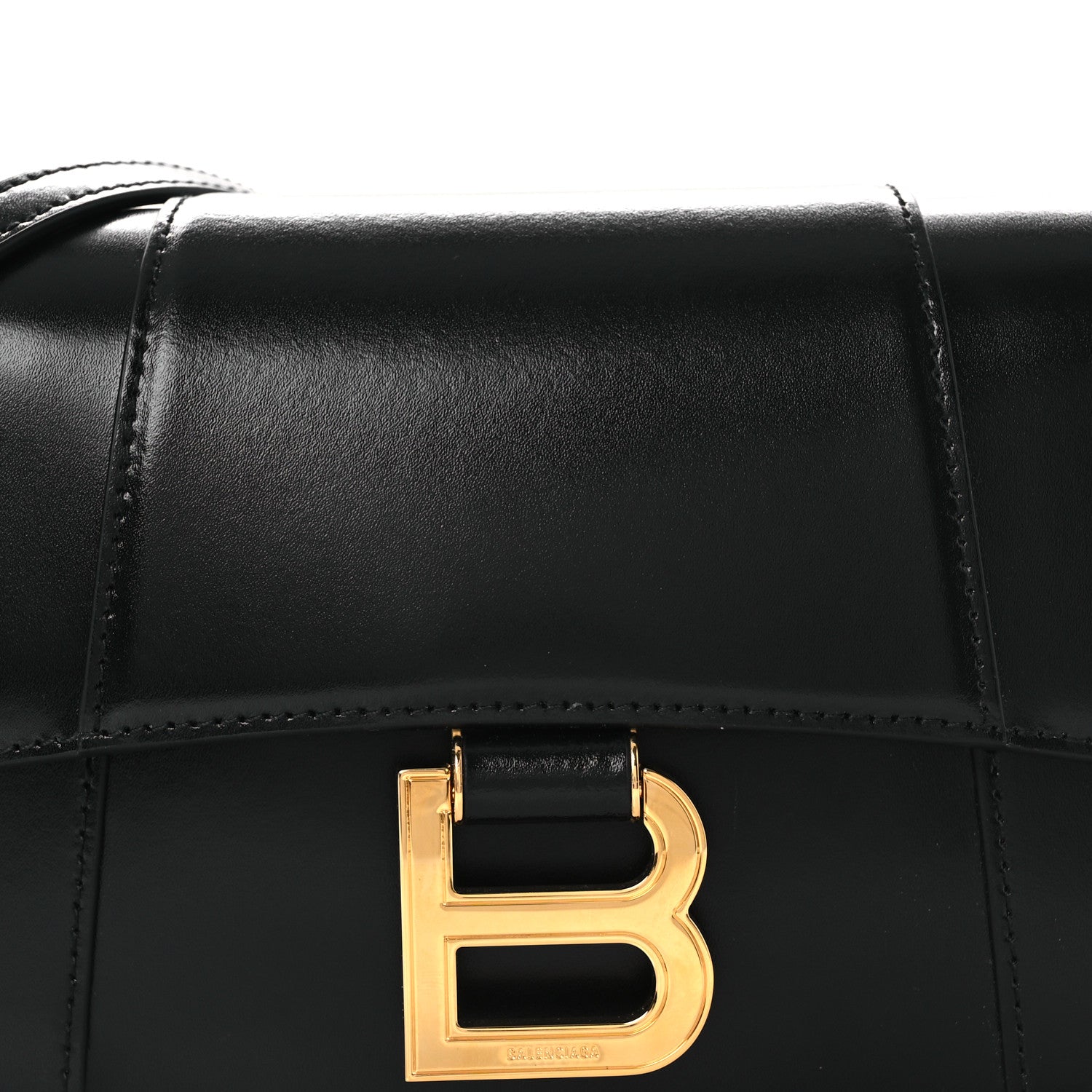 Balenciaga Natural Smooth Calfskin Small Hourglass Sling Bag Black 8 of 10