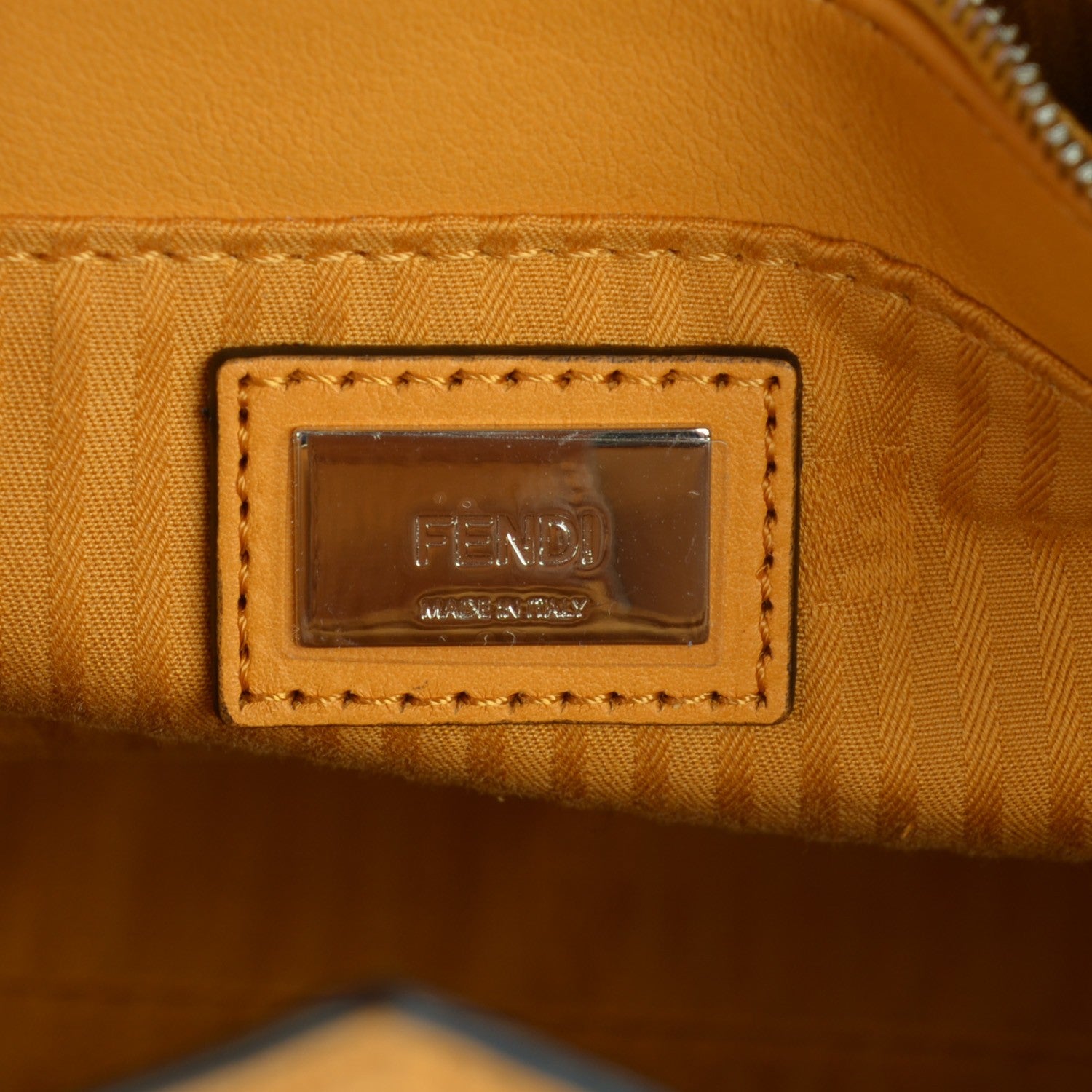 Fendi Vitello Elite Petite 2Jours Tote Miel 6 of 8