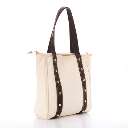 Louis Vuitton Toile Antigua Cabas MM White 3 of 9