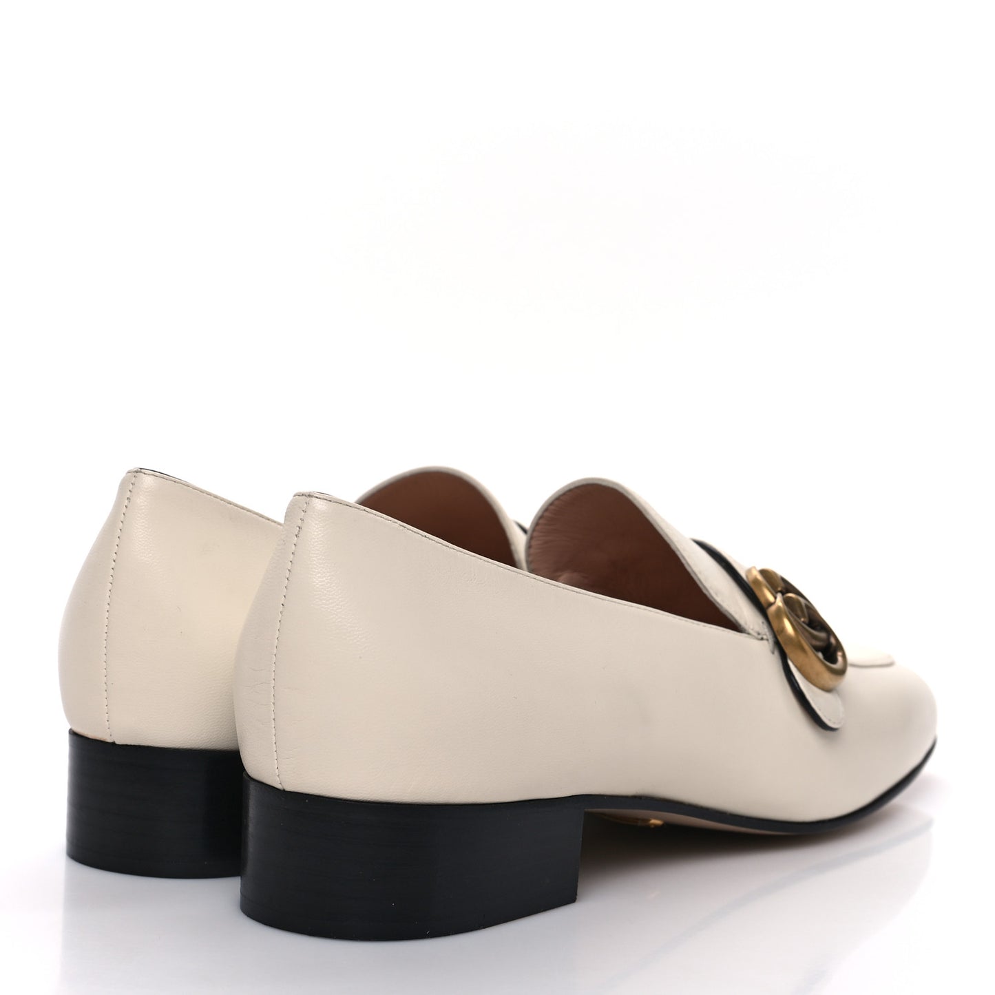 Malaga Kid Womens GG Marmont Loafers 41 Mystic White
