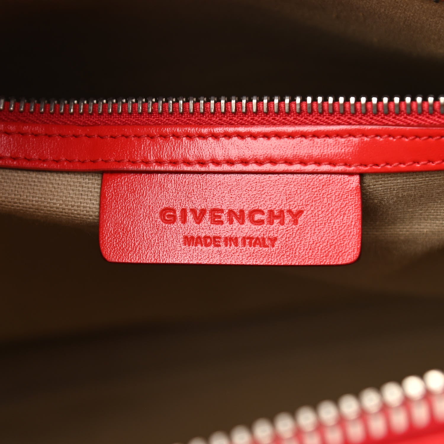 Givenchy Shiny Lord Calfskin Medium Antigona Medium Red 6 of 10