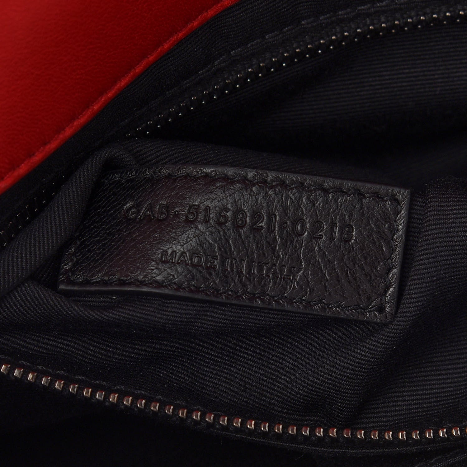 Saint Laurent Lambskin Patchwork Monogram Medium Jamie Red 7 of 11