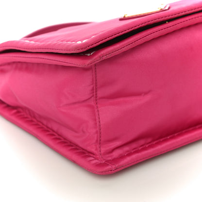 Prada Nylon Tessuto Small Chain Shoulder Bag Fuxia 7 of 12