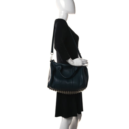 Alexander Wang Pebbled Lambskin Rocco Dark Argon Pale Gold Hardware 2 of 9