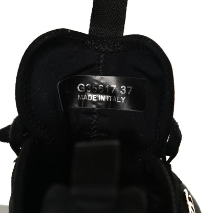 Chanel Velvet Calfskin Mixed Fibers CC Sneakers 37 Black 10 of 13