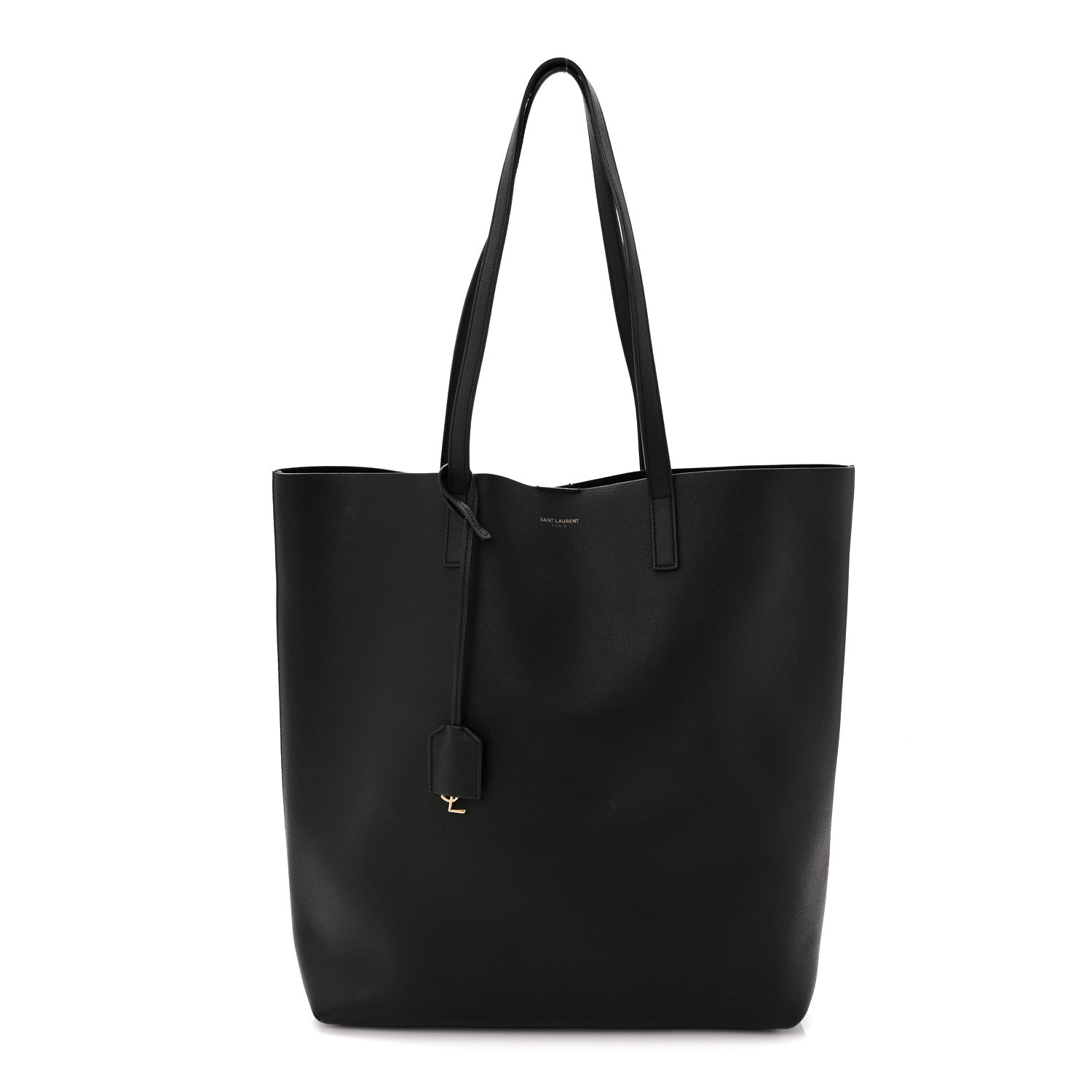 Saint Laurent Calfskin North-South Shopping Tote Black 1 of 12
