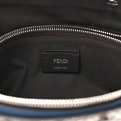 Fendi Vitello Dolce Elaphe Medium By The Way Boston Bag Blue Multicolor 7 of 10