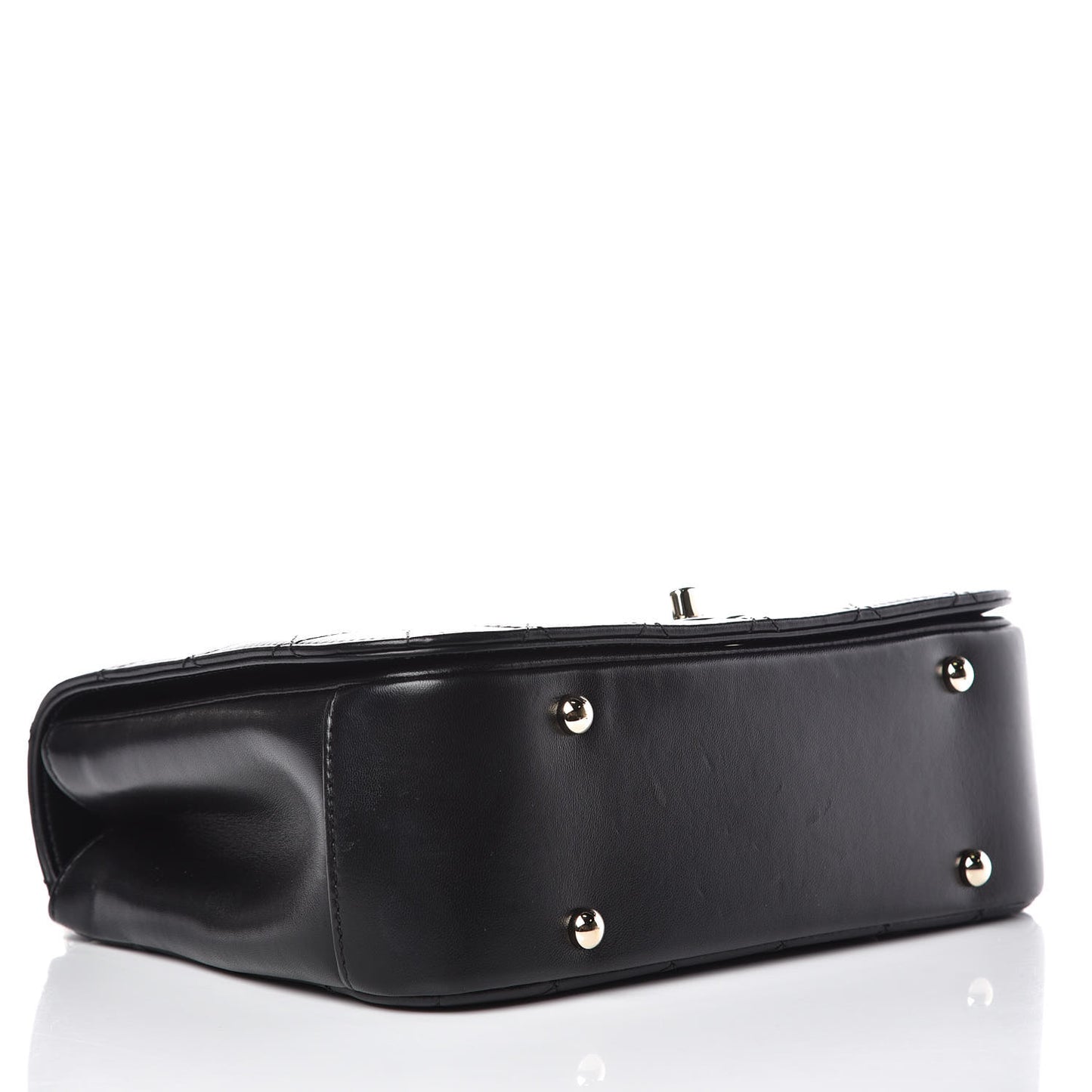 Lambskin Quilted Medium Carry Chic Flap Black