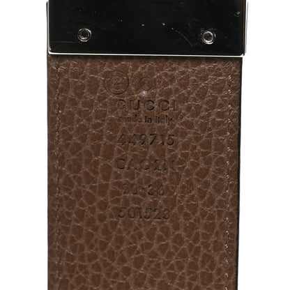 Gucci Calfskin 1973 Reversible Belt 90 36 Black Brown 6 of 6