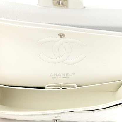 Chanel Caviar Quilted Medium Double Flap White 5 of 10