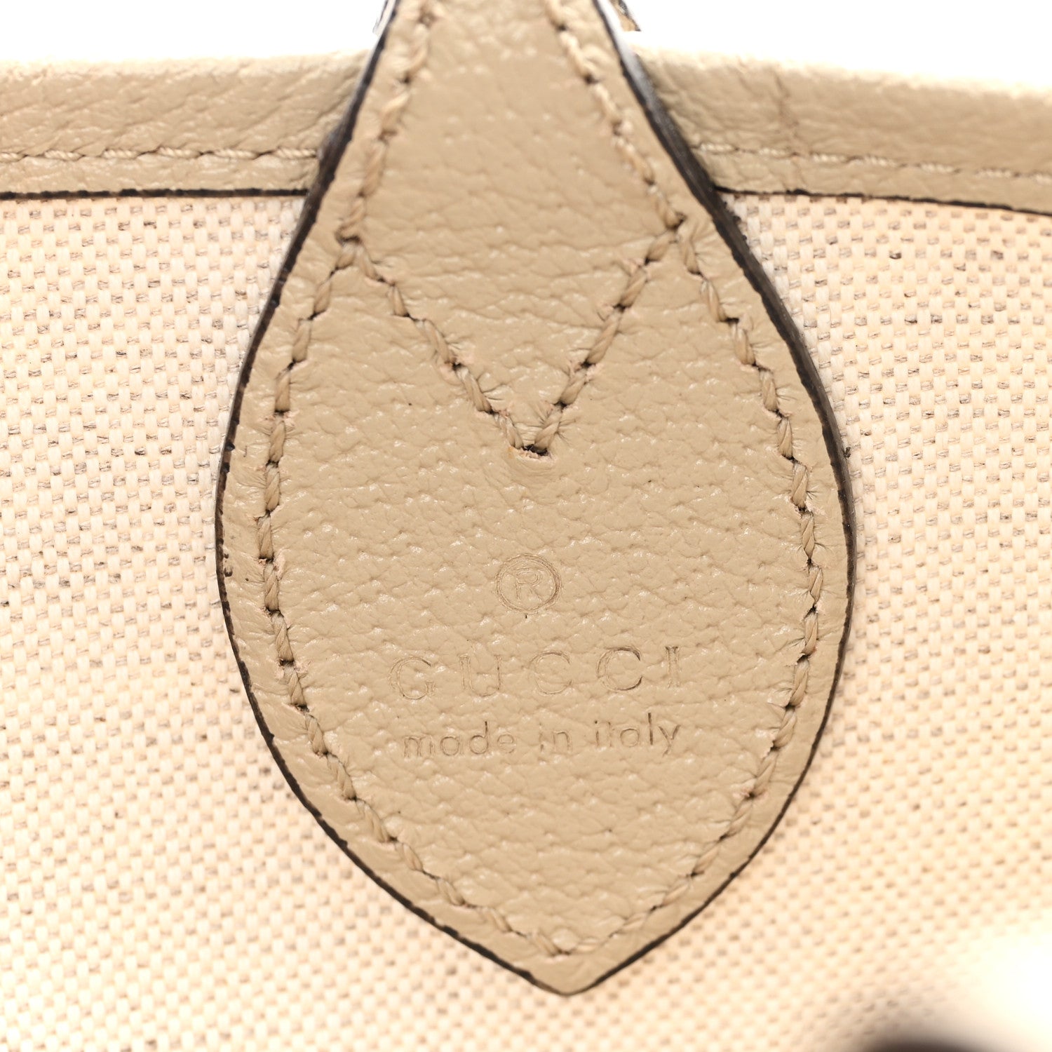 Gucci GG Supreme Monogram Textured Dollar Calfskin Web Small Ophidia Tote Beige Mystic White Oatmeal 6 of 10