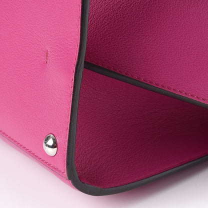 Fendi Vitello Dolce Shiny Nappa Petite 3Jours Tote Magenta Carbone 13 of 16
