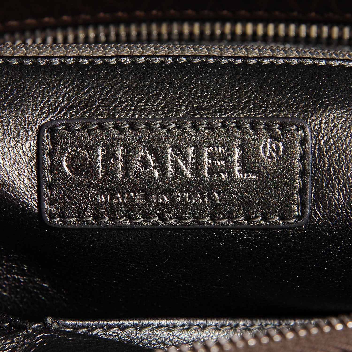 Chanel Distressed Lambskin Bowler Light Brown 5 of 6