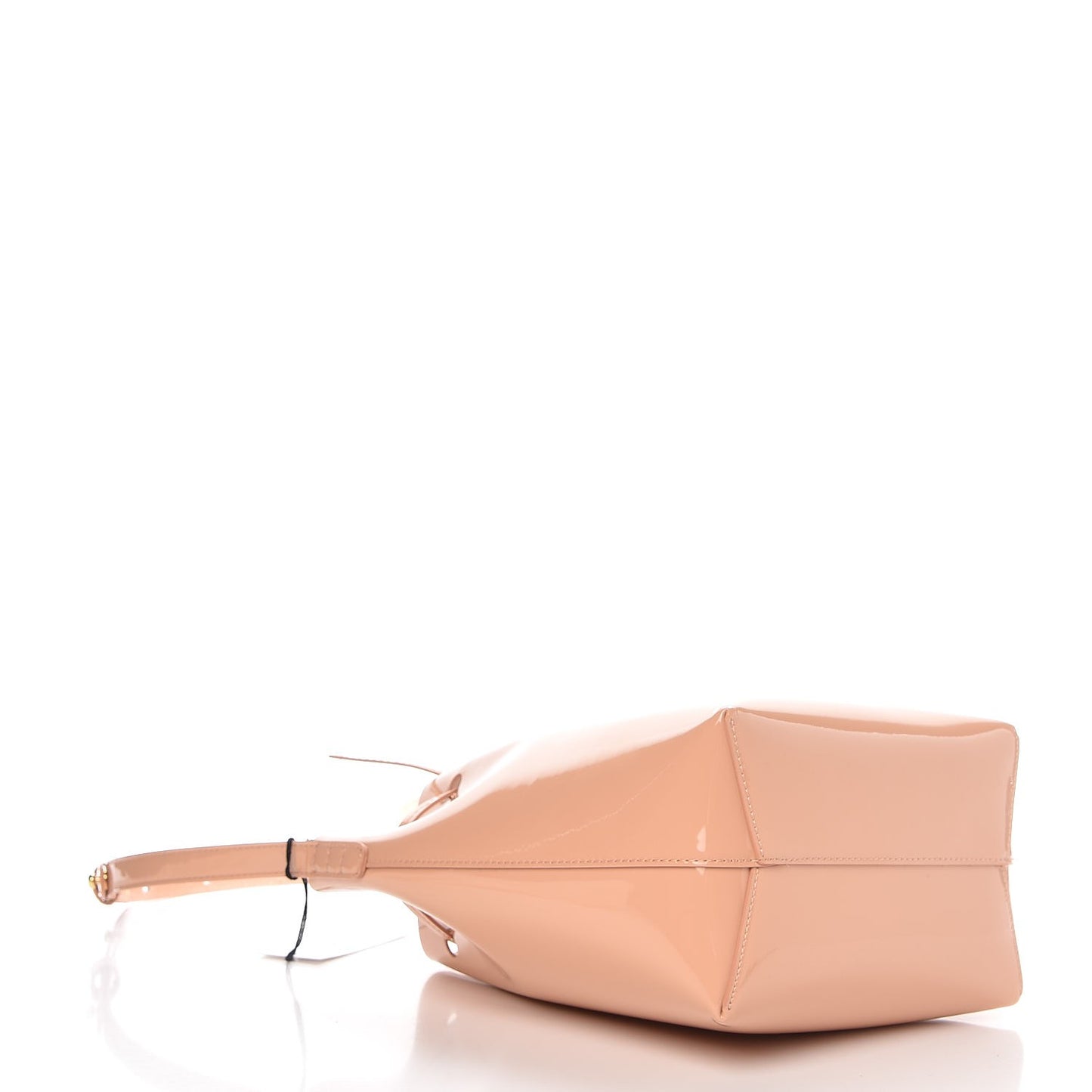 Patent Calfskin Mini Bucket Rosa